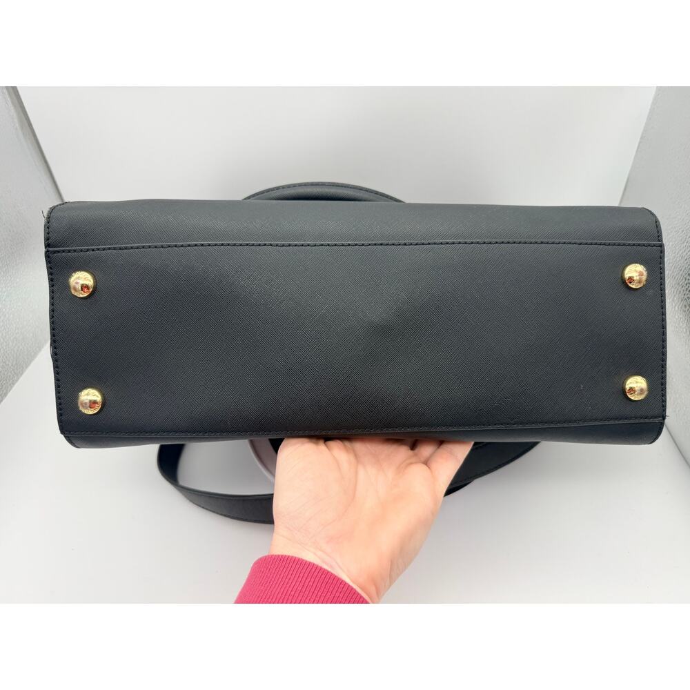 Michael Kors Hamilton Large N/S Tote – Black Saffiano Leather & Gold Hardware - Picture 6 of 16